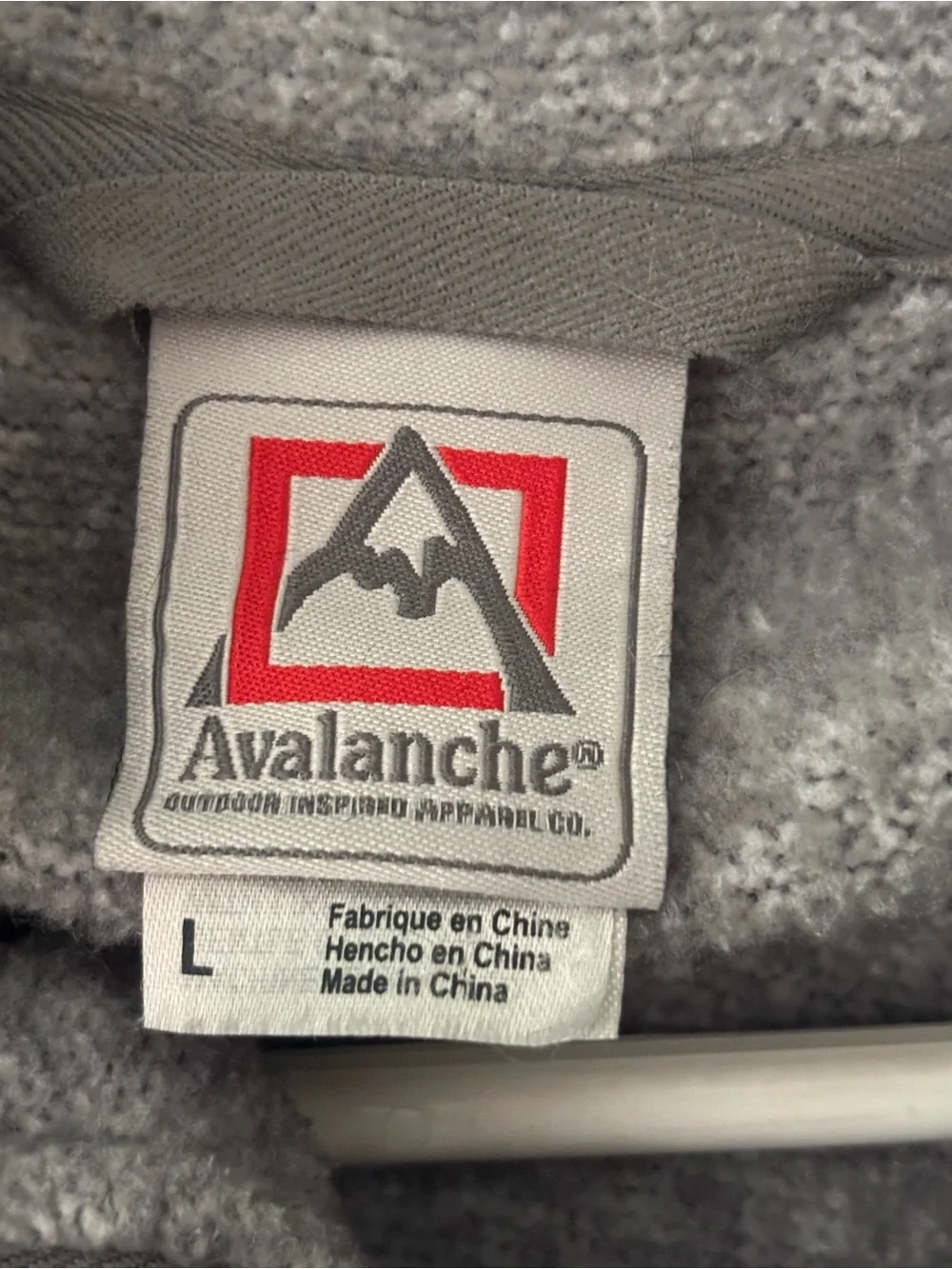 Columbia style Men's Gray Full-Zip Fleece Sweater